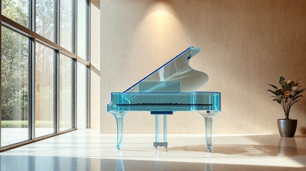 Transformez votre intérieur avec un piano en plexiglas tendance