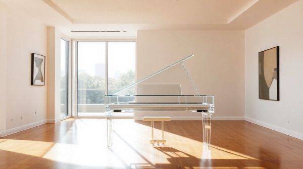 Transformez votre intérieur avec un piano en plexiglas tendance